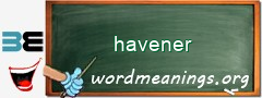 WordMeaning blackboard for havener